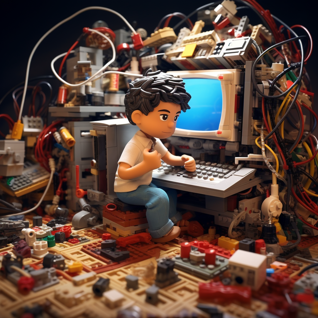 Child Playing with Computer